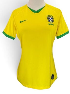 Nike Dri-Fit Brazil Brasil CBF Women’s Girl’s Home Yellow Jersey RN56323 Size M